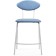 Metal Coom Coum Coum Metal/Velur, White/Blue 47x54x95 cm