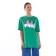 Female T-shirt, dark green color, ONE SIZE (42-46)