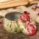 Casket Metal Round "Bouquet Piono" 5x7x7 cm