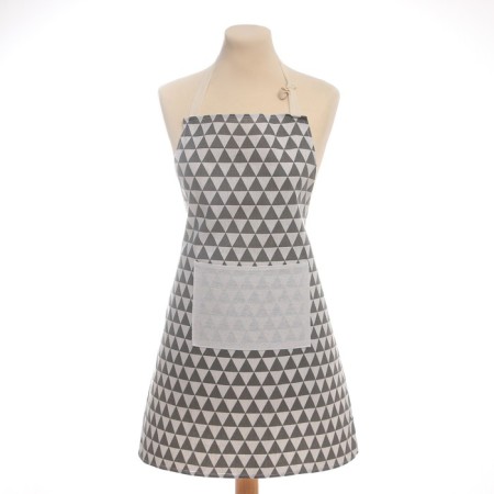 Apron of Dolyana "Triangles", gray color, 60 x 67 ± 4cm, 100%PE-5