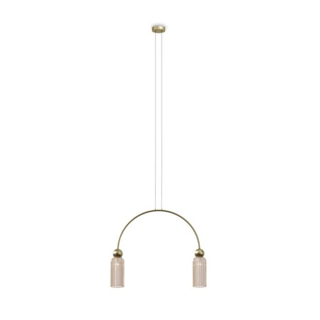 Suspension lamp Maytoni Mod302PL-02CG, E14, 2x40 W, 700x100x3625 mm, gold-3