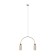 Suspension lamp Maytoni Mod302PL-02CG, E14, 2x40 W, 700x100x3625 mm, gold