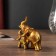 Polystone souvenir "Elephant with an elephant mosaic on the Popon" MIX 12x12x4 cm