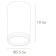 ARTE LAMP IMAI A22666PL-1WH, GU10, 15 W, 5.5x5.5x10 cm, white.