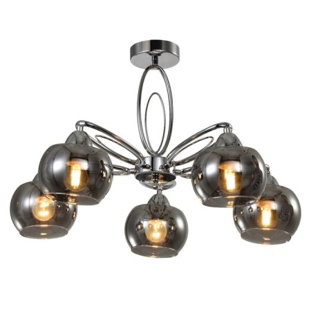 Ceiling light Gerhort G31003/5CR SM, 5x40W, E27, 35x60x60 cm, chromium color