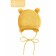 A cap on ties with pompons Children's Amarobaby Pure Love Pompony, with a lining, size 42-44 cm, yellow color