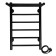 The electric heated towel "Sanprise" Aurora P6, 400x600 mm, right, black