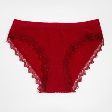 Cowards of women's slips collorista, burgundy color, size 42-44