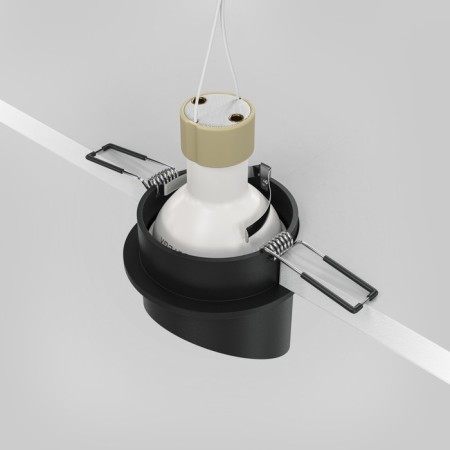 Introduced lamp Technical DL044-01-GU10-B, GU10, 1x12 W, 68x68x70 mm, black with gold-5