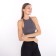 T-shirt female, dark gray color, size 46 (l)
