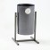 Urn street "Circle" 18 l, silver, tank 0.5 mm, 54 x 31 x 31 cm