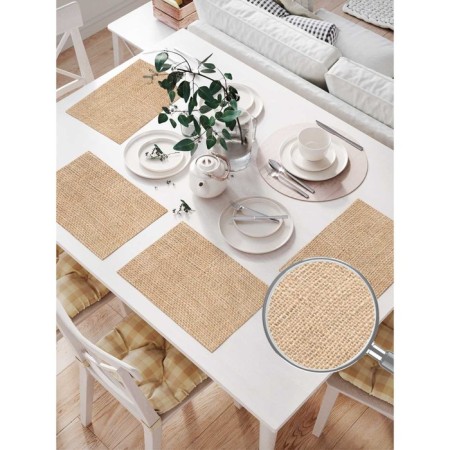 A set of napkins for setting the beach table, rectangular, size 32x46 cm, 4 pcs-1