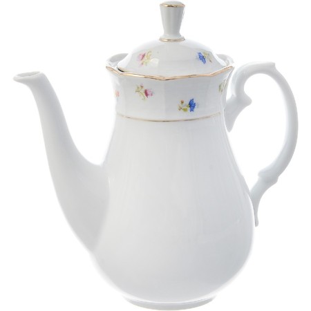 Natalie coffee pot, decor “Small flowers, gold laying”, 1.35 liters