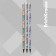 Chernographic pencil with Erichkrause "Flower", HB, Grifel D = 2.2 mm, plastic, three -sided in a tube, mix