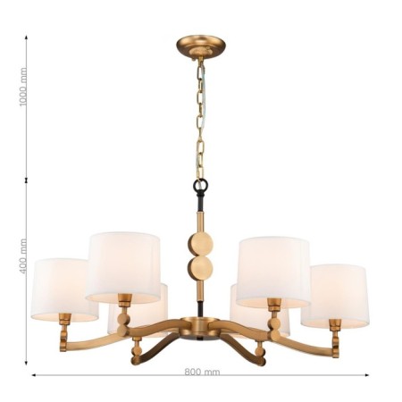 Suspension chandelier Roshe 800 mm, E14-2