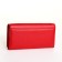 Women's wallet on magnet, red color