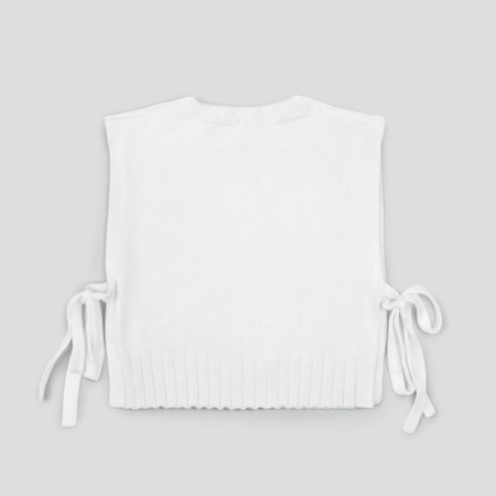 Knitted children's vests Amarobaby Bow, height 128 cm, white color-20