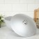 Cauldron for pilaf, 7 l, aluminum lid, cast pens, silver color