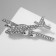 Armor brooch is soaring, white color in silver