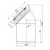 Fan pipe for the toilet "Ani Plast" W4220, 110 mm x 45 °