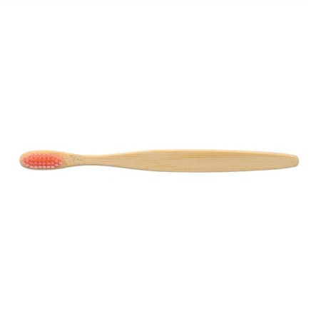 Bamboo toothbrush soft, in the box, pink-3