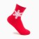 Women's socks, red color, size 23-25