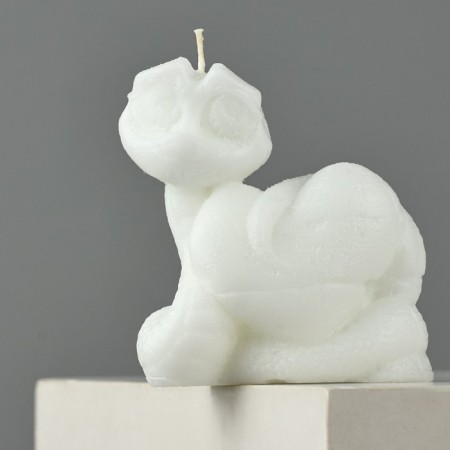 New Year 2025! Interior candle “New Year's collection: snake cutie”, white, 69 x 61 x 36-1