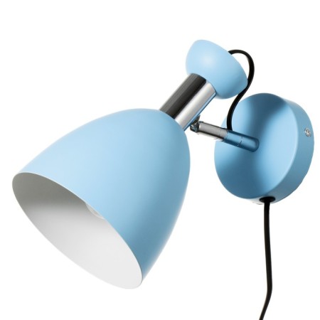 Sconces with a switch on the wire "Claudia" E27 40W blue 28x15x20cm-1
