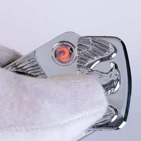 Electronic lighter "Eagle", spiral, backlight hours, from USB-2
