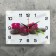 Wall watches: flowers, "on stones", silent, 20 x 26 cm
