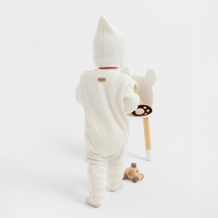 Knitted Knitty Children's Minaku, white color, height 74-80 cm-6