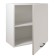 Hinged cabinet 600 Simple, 600x300x600, cashmere/white