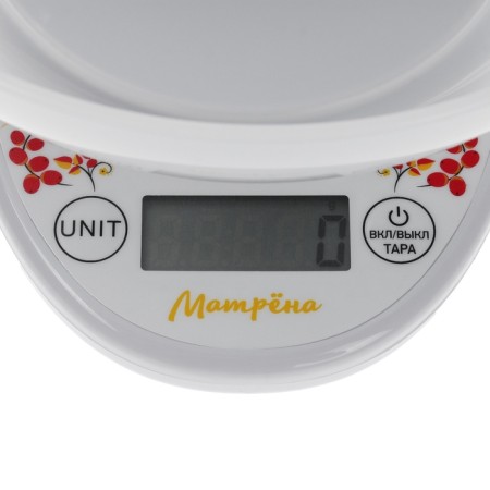 Libra kitchen "Matryona" M. 188, electronic, up to 5 kg, white-2