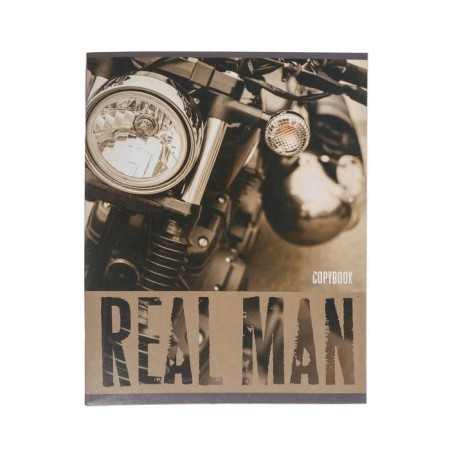 Notebook of 48 sheets in Calligrata Real Man, covered Cardboard, OFSET block, mix-5