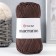 Yarn "Macrame Macrama" 100% polyester 130m/90g (157 chocolate)