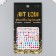 Sticker Plastic Rhinestones "Assorted Glitter" MIX 11x18.5 cm