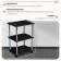 Cosmetological trolley, size 65 × 45 × 35 cm, black color