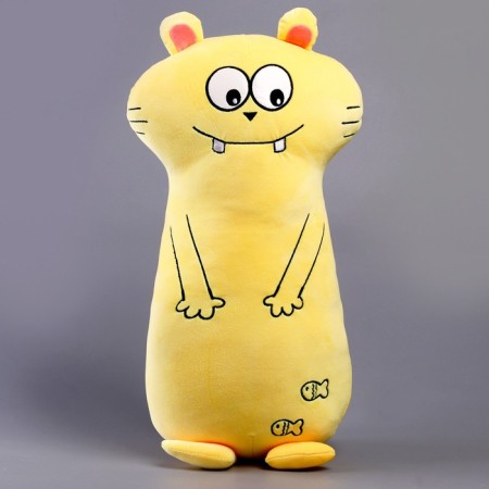 Soft toy-podushka "cat tooth", 50 cm, yellow color-3