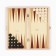 Labart backgammon, wooden board 29 x 29 cm, with a field for playing checkers