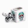 Ash for the house is a smokeless "skull", for cigarettes and sticks, 8.5 x 16 cm, red