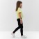 Leggings for girls, black color, height 128 cm