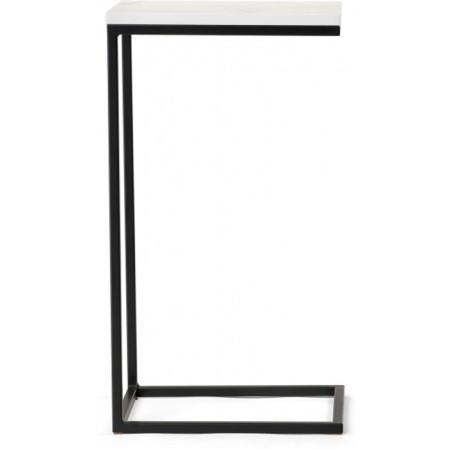 Coffee table Hercules Onyx metal, black 30x34x62 cm-1