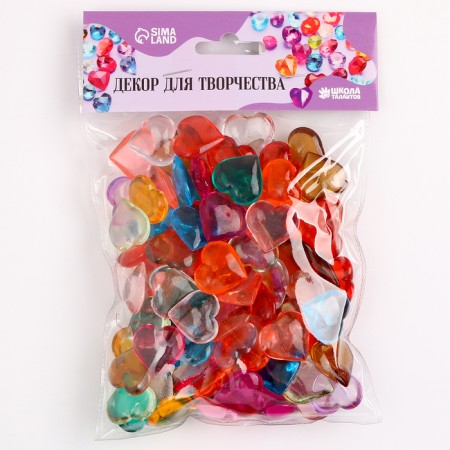 Plastic sores are decorative, set of 100 pcs., Size 1 pc. - 2 × 2 cm, color mix-1