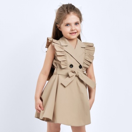 Baby Dressure KAFTAN, size 32 (110-116 cm), beige color