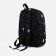 Youth backpack made of textiles, external pocket, black color
