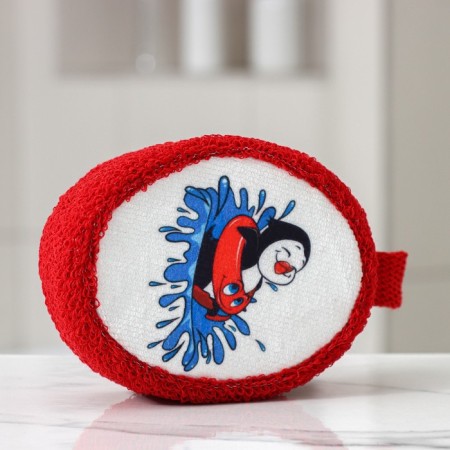 Body washcloth "Penguin", 11 × 14 cm, color mix-5