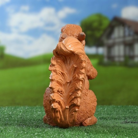 Garden figure "Squirrel with cones" 24x14x19cm-5