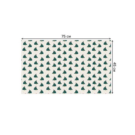 The fucking rug in the hallway "Christmas trees dance", size 45x75 cm-1