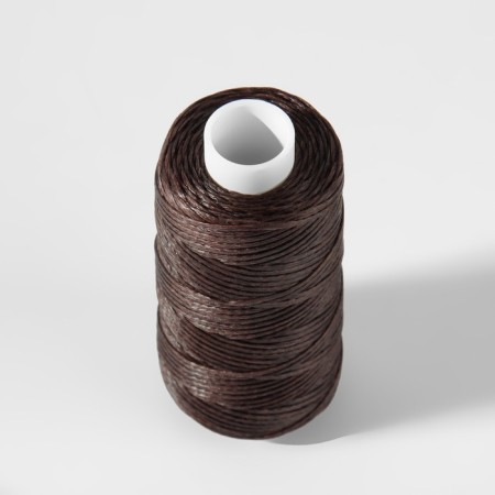 The threads are waxed, flat, 150d/16, 0.8 mm, 50 ± 2 m, brown color-2
