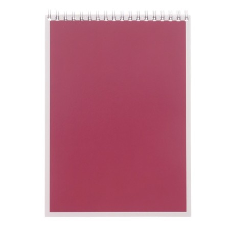 Notepad A5, 40 sheets in a cage on the crest "Bordeaux", cover coated cardboard, v, varnish, OFSET block